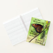 Butteffly / Caterpillar Quote Inspirerend spiraal Notitieboek (Binnen)
