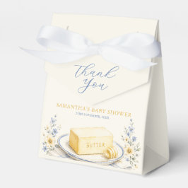 Butter Believe It Baby Shower Minimalistisch Bedankdoosjes