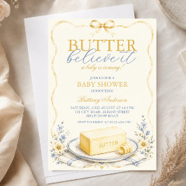 Butter Believe It Cottage Core Baby Borrel Kaart