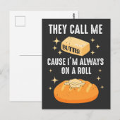 Butter Bread Food Lover Breakfast Foodie Briefkaart (Voorkant / Achterkant)