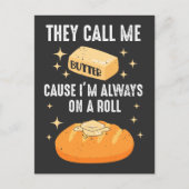 Butter Bread Food Lover Breakfast Foodie Briefkaart (Voorkant)