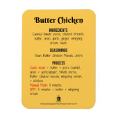 Butter Chicken Recept Magnet voor Instant Pot Magneet (Verticaal)