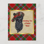 Butter Clan Badge & Tartan Briefkaart (Voorkant)