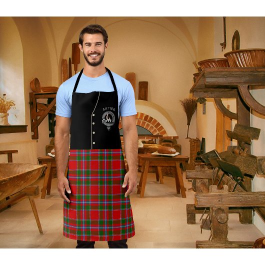 Butter Clan Badge & Tartan Kilt Schort