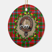Butter Clan Badge & Tartan Persoonlijke mas Keramisch Ornament (Links)