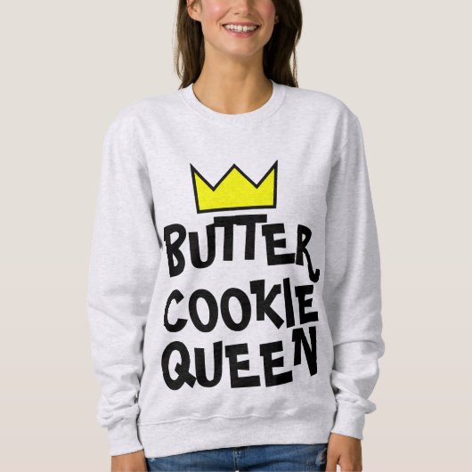 BUTTER COOKIE QUEEN T-Shirts VAN VROUWEN (Voorkant)
