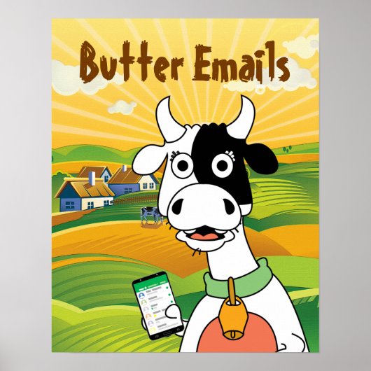 Butter Emails Politieke Humor Poster (Voorkant)