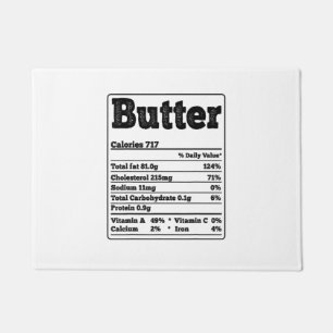 Butter Facts Ingrediënten Grappige Foodies Thanksg Deurmat