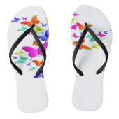 Butter Fly Art ontwerp Teenslippers (Voetbed)
