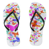 Butter Fly Art ontwerp Teenslippers (Voetbed)