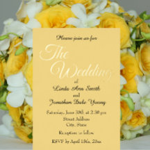 Butter Geel Eenvoudige Stijl Trouwen