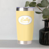 Butter Geel Gestileerde Bruidsmeisje van de Bruid Geïsoleerde Drinkbeker