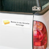 Butter is mijn favoriete drank bumpersticker (Op Truck)
