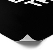 Butter Late Thans Nooit grappig eten Pun Dark BG Poster (Hoek)