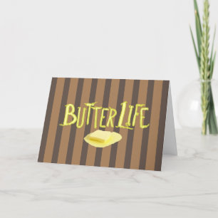 Butter Life Bruine Strepen BG Horizontale Kaart
