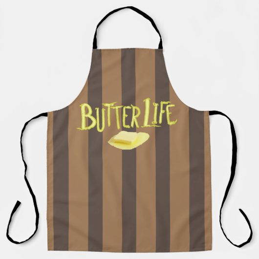 Butter Life Bruine Strepen BG Schort (Voorkant)