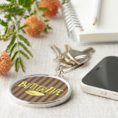Butter Life Bruine Strepen BG Sleutelhanger (Zijkant)