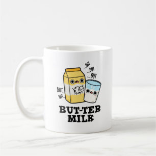 Butter Milk Funny Food Dairy Pun Koffiemok