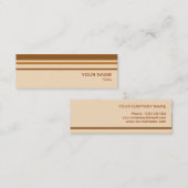 Butter Mint Stripe-template voor visitekaartjes (Voorkant / Achterkant)