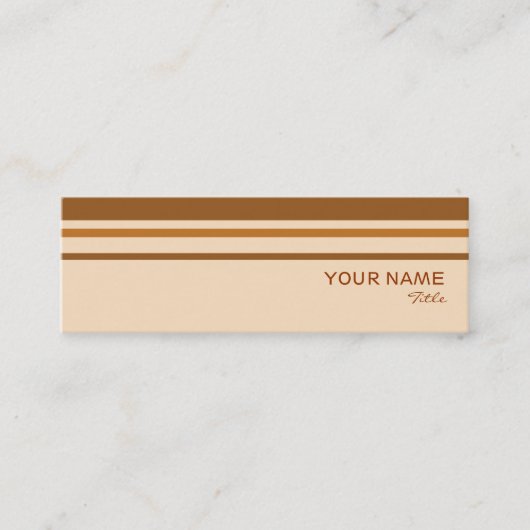 Butter Mint Stripe-template voor visitekaartjes (Voorkant)