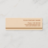 Butter Mint Stripe-template voor visitekaartjes (Achterkant)