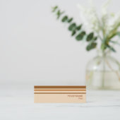 Butter Mint Stripe-template voor visitekaartjes (Staand voorkant)