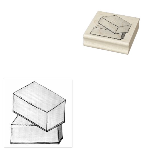 Butter Mochi Hawaii HI Hawaïaans Voedsel Dessert Rubberstempel (Gestempeld)