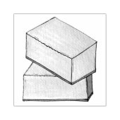 Butter Mochi Hawaii HI Hawaïaans Voedsel Dessert Rubberstempel (Afrduk)