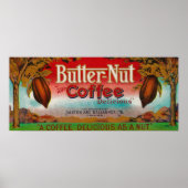 Butter Nut Coffee LabelOmaha, NE Poster (Voorkant)