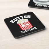 BUTTER Samen Film Popcorn Bier Onderzetter (Linkerzijde)