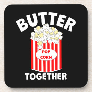 BUTTER Samen Film Popcorn Bier Onderzetter