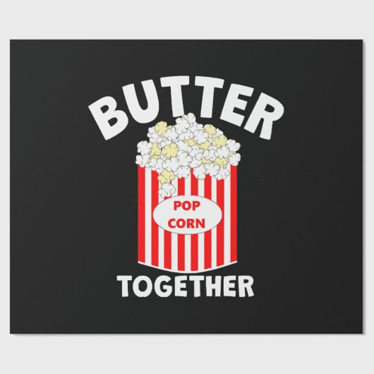 BUTTER Samen Film Popcorn Cadeaupapier (Vlak)
