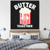 BUTTER Samen Film Popcorn Canvas Afdruk (Insitu (Slaapkamer))