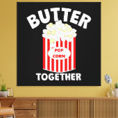BUTTER Samen Film Popcorn Canvas Afdruk (Insitu (Woonkamer))