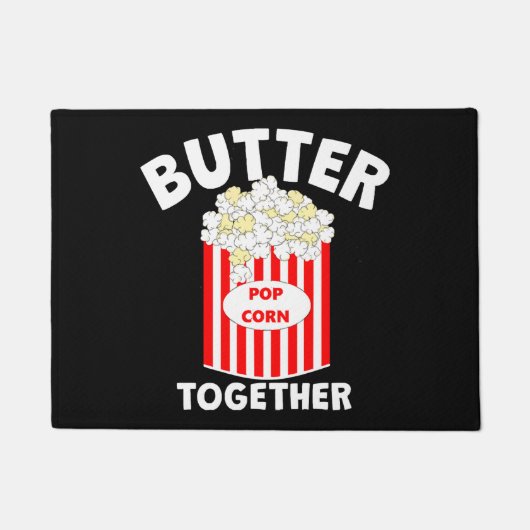 BUTTER Samen Film Popcorn Deurmat (Voorkant)