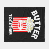 BUTTER Samen Film Popcorn Fleece Deken (Voorkant (Horizontaal))