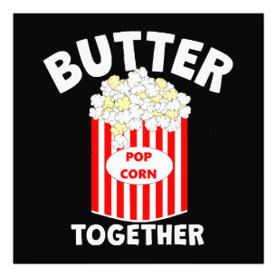 BUTTER Samen Film Popcorn Foto Afdruk