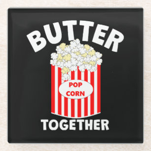 BUTTER Samen Film Popcorn Glazen Onderzetter