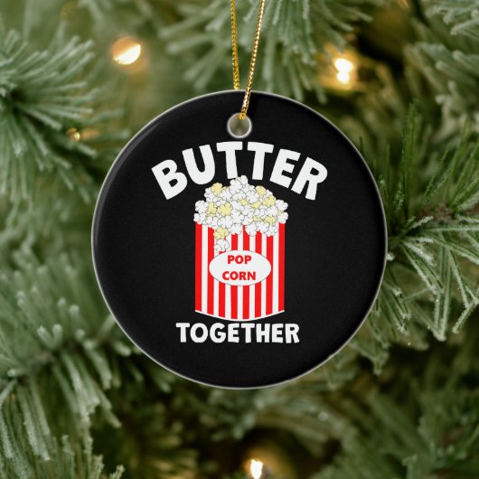 BUTTER Samen Film Popcorn Keramisch Ornament (Boom)