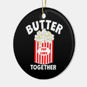 BUTTER Samen Film Popcorn Keramisch Ornament (Links)