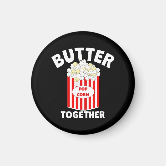 BUTTER Samen Film Popcorn Magneet (Voorkant)