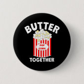 BUTTER Samen Film Popcorn Ronde Button 5,7 Cm (Voorkant)