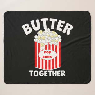 BUTTER Samen Film Popcorn Sherpa Deken
