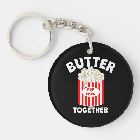 BUTTER Samen Film Popcorn Sleutelhanger (Voorkant)