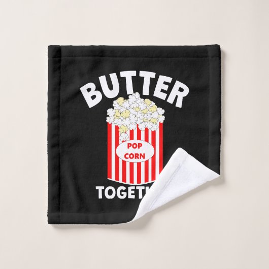 BUTTER Samen Film Popcorn Washandje (Wasdoekje)