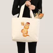 butter scotch ferret grote tote bag (Voorkant (product))