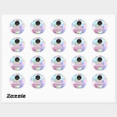 Butter Soap Cosmetics Handmade Drips Holographic Ronde Sticker (Vel)