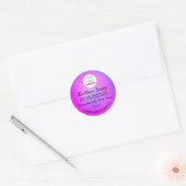 Butter Soap Cosmetics Logo Holograaf Glitter Pink Ronde Sticker (Envelop)