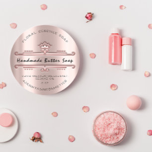 Butter Soap Cosmetics Royal Crown Roos Makeup Ronde Sticker