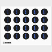 Butter Stick - Blue Funny Ronde Sticker (Vel)